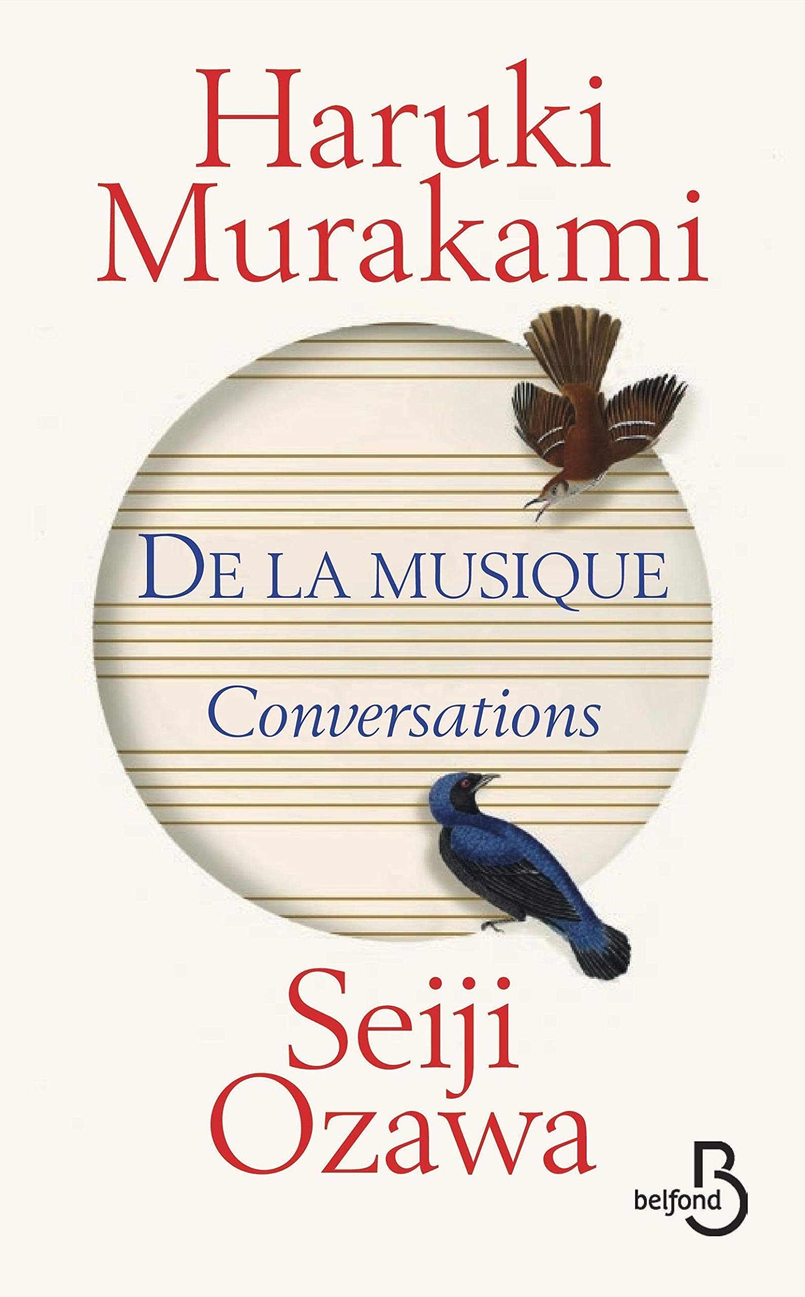 « DE LA MUSIQUE Conversations ». Conversations entre l’écrivain Haruki Murakami et le chef d’orchestre Seiji Ozawa.